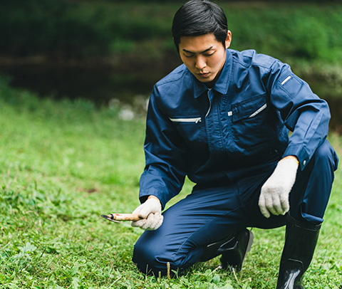 草の伐採のこだわり